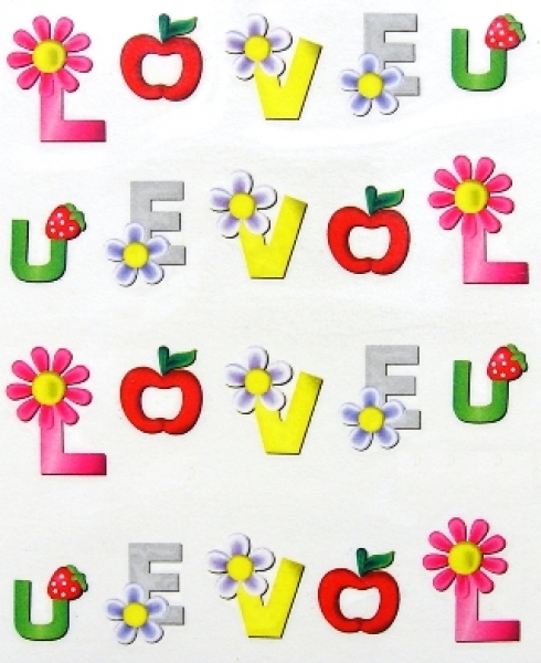 Love Tattoo Sticker M67