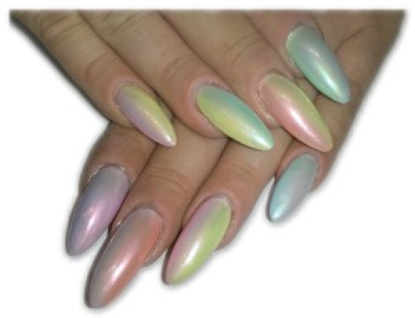 Nailart Zierstreifen Neon Gelb